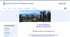 Desktop Screenshot of desertestateplanningcouncil.org