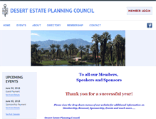 Tablet Screenshot of desertestateplanningcouncil.org